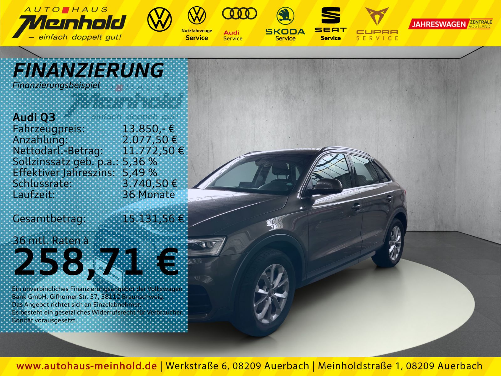 AUDI Q3 1.4 TFSI 6 Gang, Navi, LED, Sitzheizung