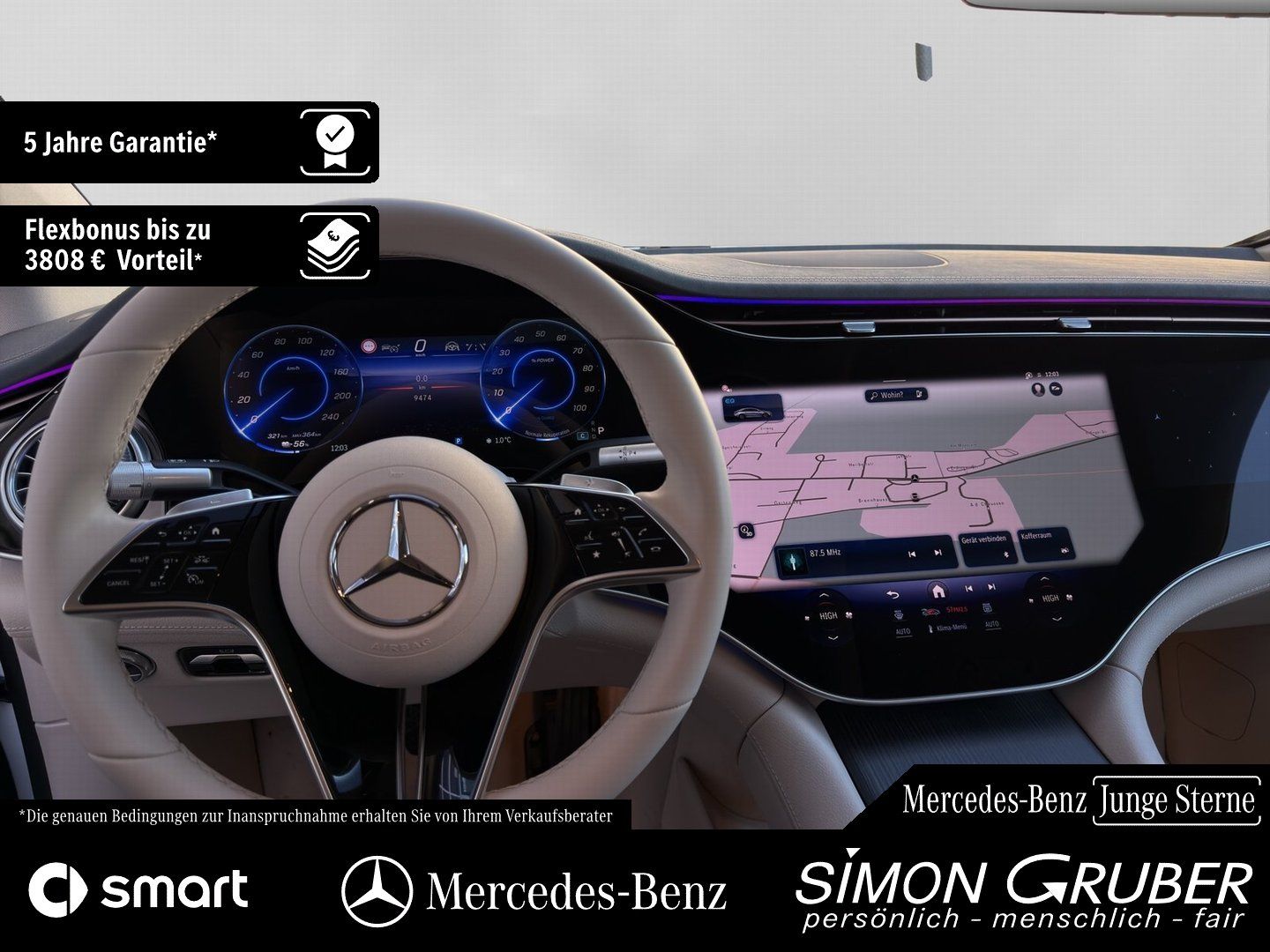 Fahrzeugabbildung Mercedes-Benz EQS 450 4M AMG Massage Sitzklima Nappa Mod 2026!