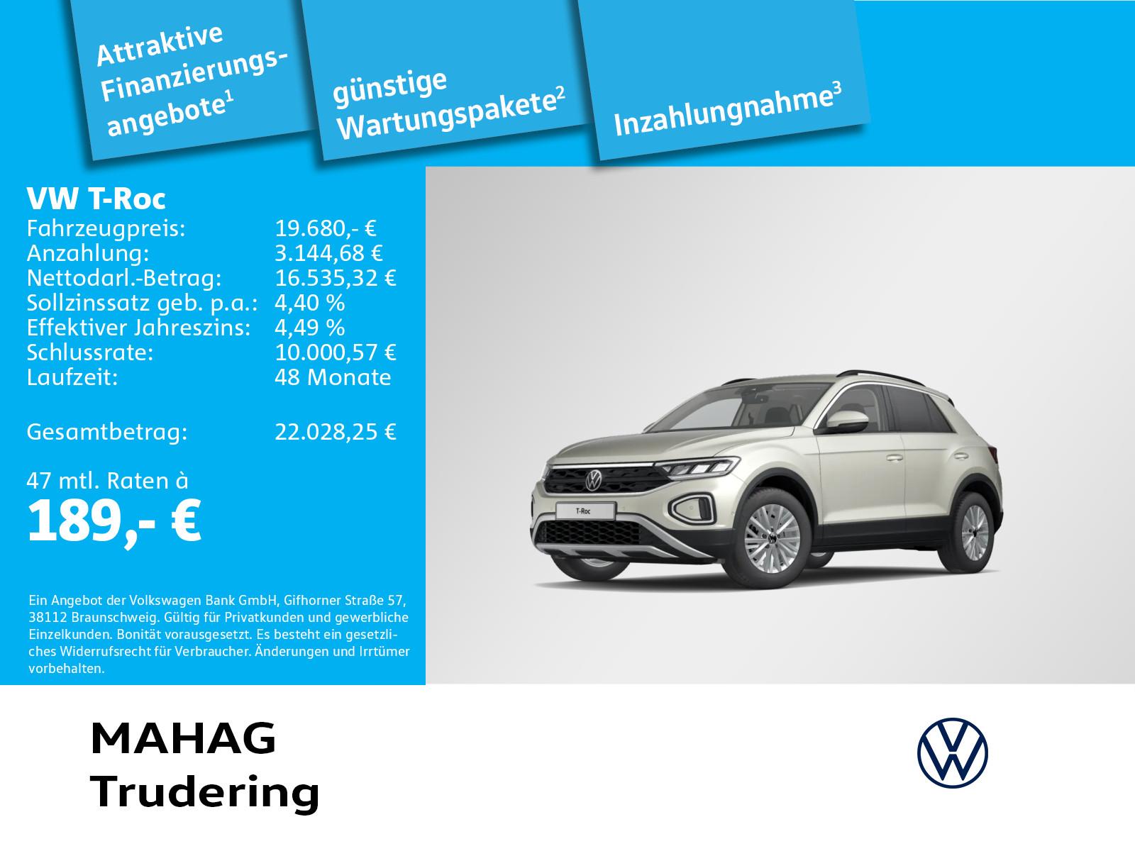 Volkswagen T-ROC Life 1.0 TSI AHK LED Navi ParkAssist App 6