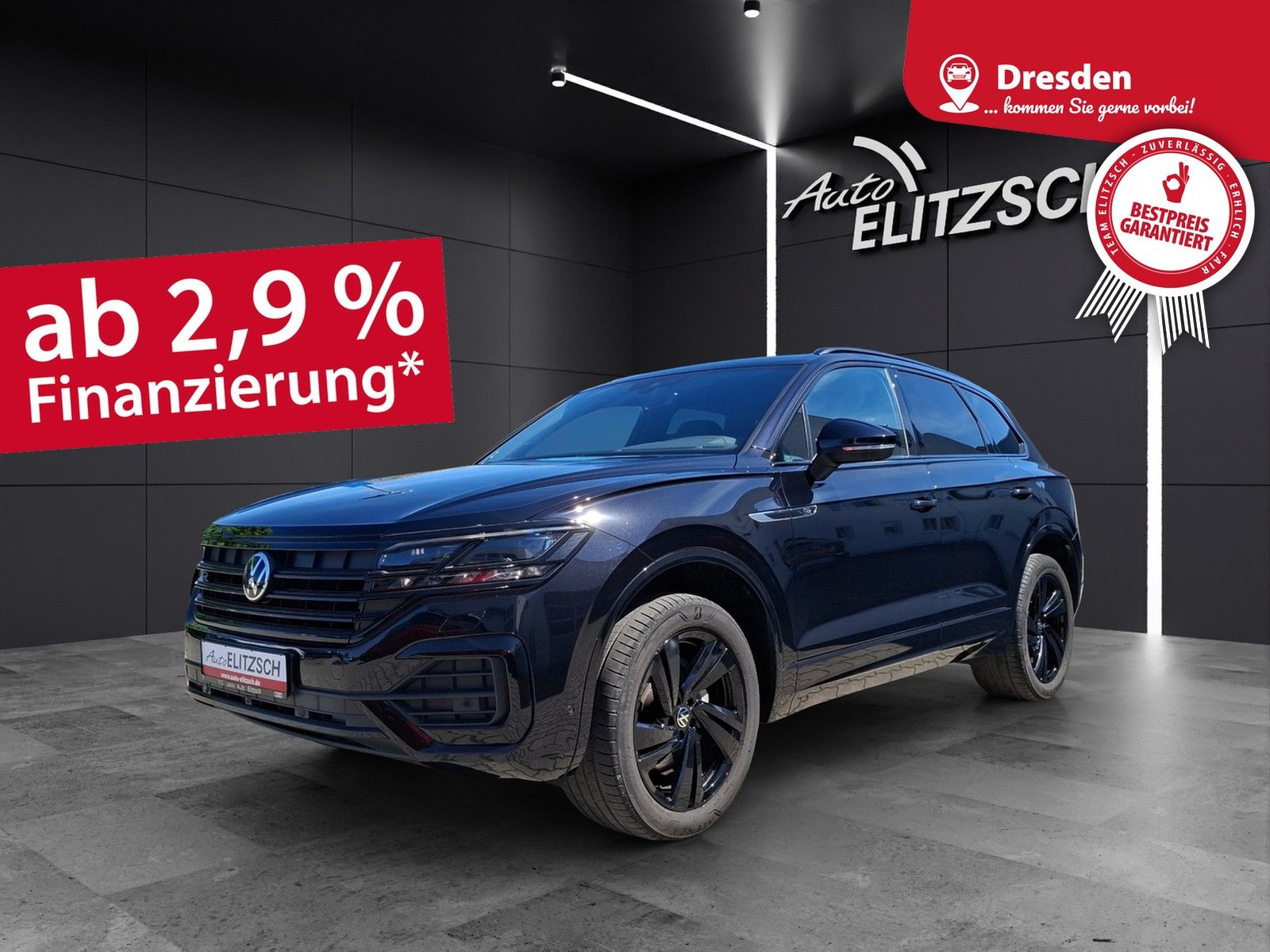 Fahrzeugabbildung Volkswagen Touareg TDI R-Line 4M Black-Style Matrix AHK AID