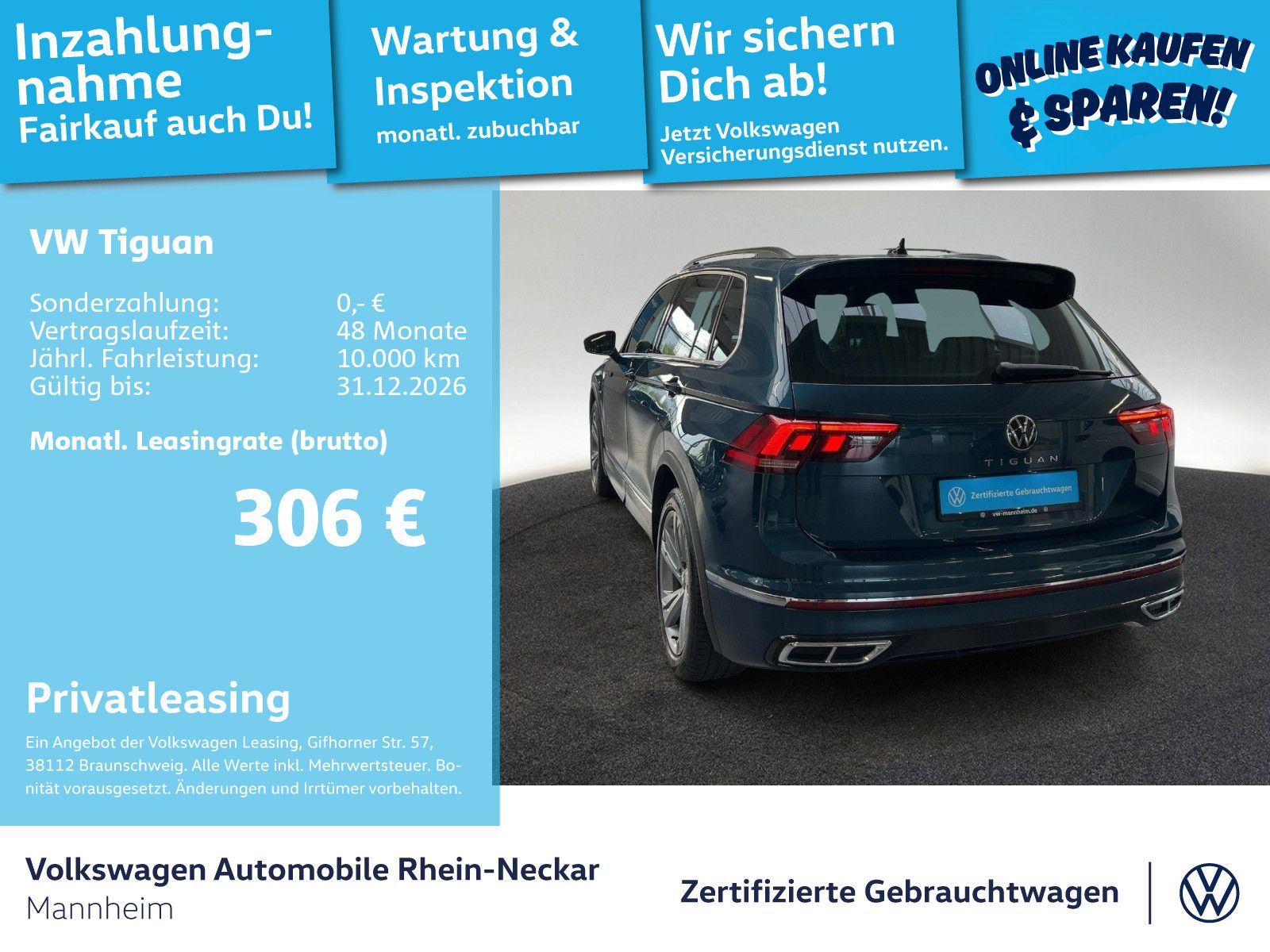 Volkswagen Tiguan 2.0 TDI R-Line DSG Navi AHK Kamera UVM foto 2