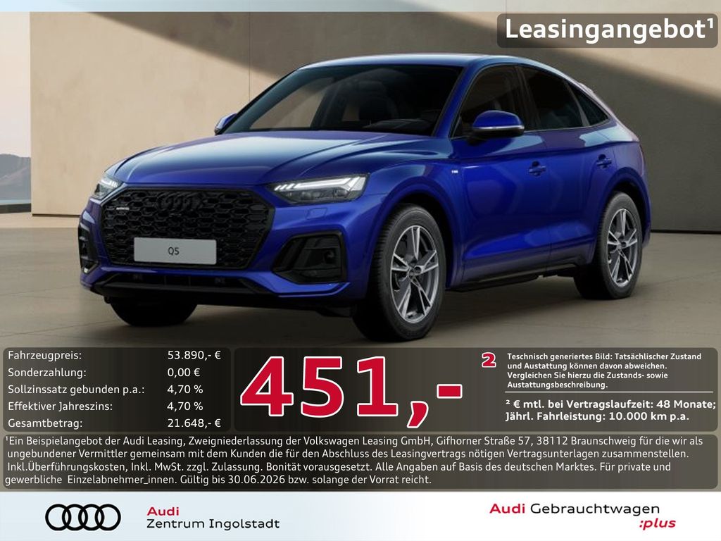 Audi Q5 Sportback 50 TDI qu S line HuD AHK MATRIX ACC