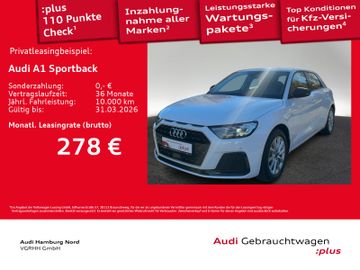 Audi Leasingangebot: Audi A1 Sportback 25 TFSI advanced Keyless Sound Nav