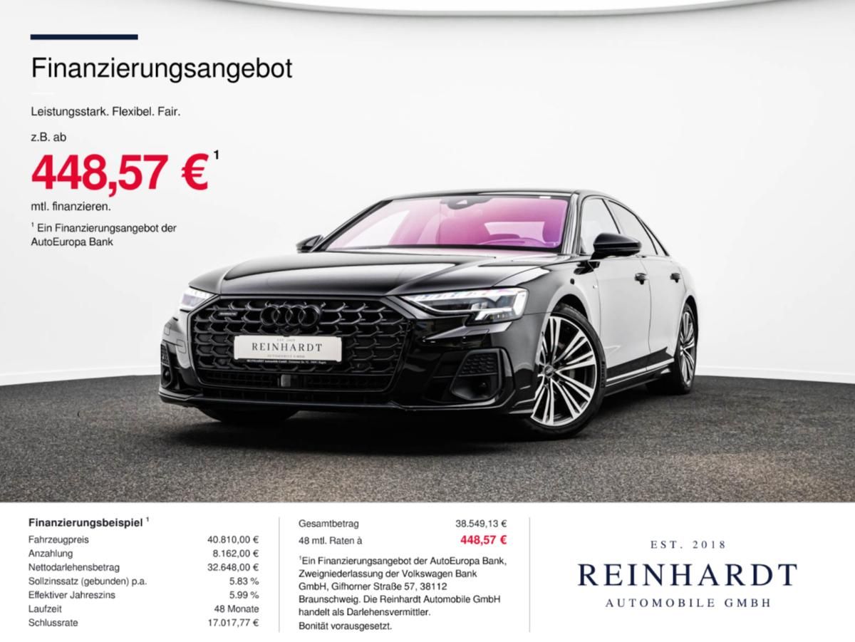 Audi Audi A8 55TFSi S LINE BLACK MATRIX/ACC/HuD/PANO/36