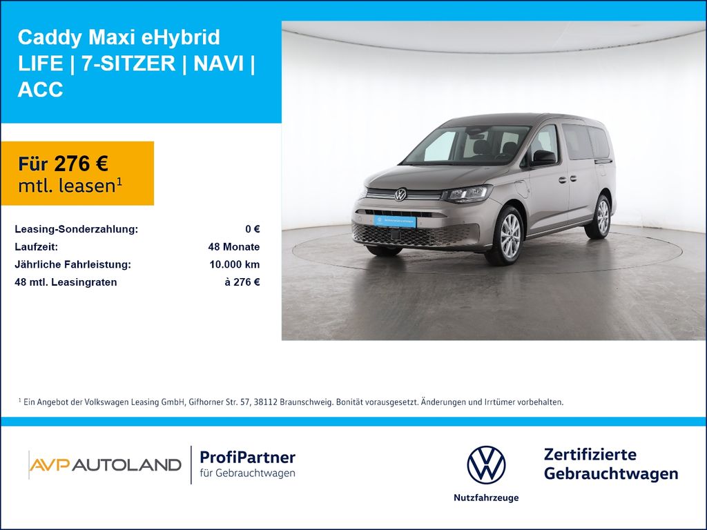 Volkswagen Caddy Maxi eHybrid LIFE | 7-SITZER | NAVI | ACC
