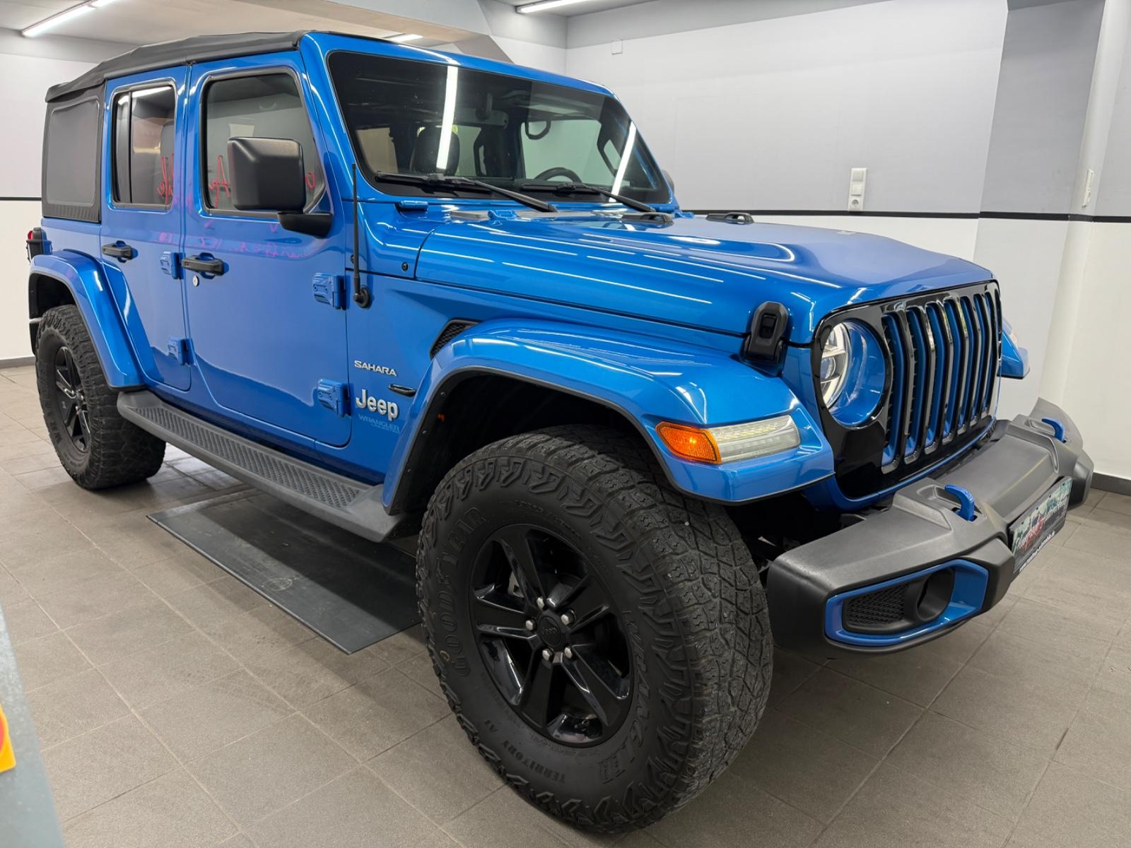 Jeep Wrangler 2.0 4XE Unlimited Sahara*Hydro Blue*LED, миниатюра 3