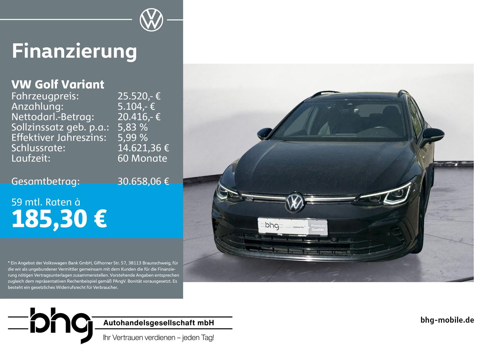 Volkswagen Golf Variant 2.0 TDI SCR DSG R-Line