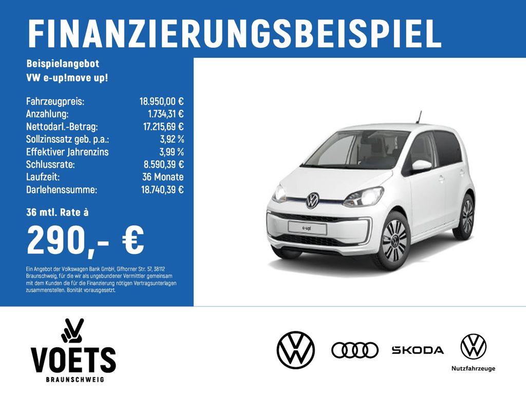 Volkswagen e-up!move up! SHZ+RearView+PDC