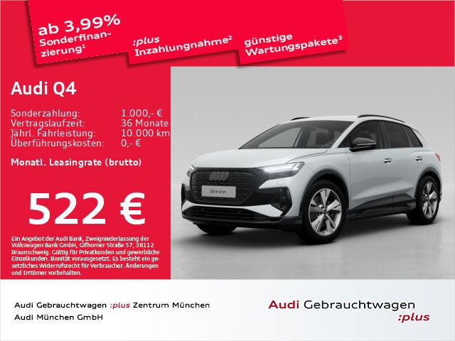 Audi Q4 e-tron 45 S line AHK/StdKlima/Navi+/Matrix