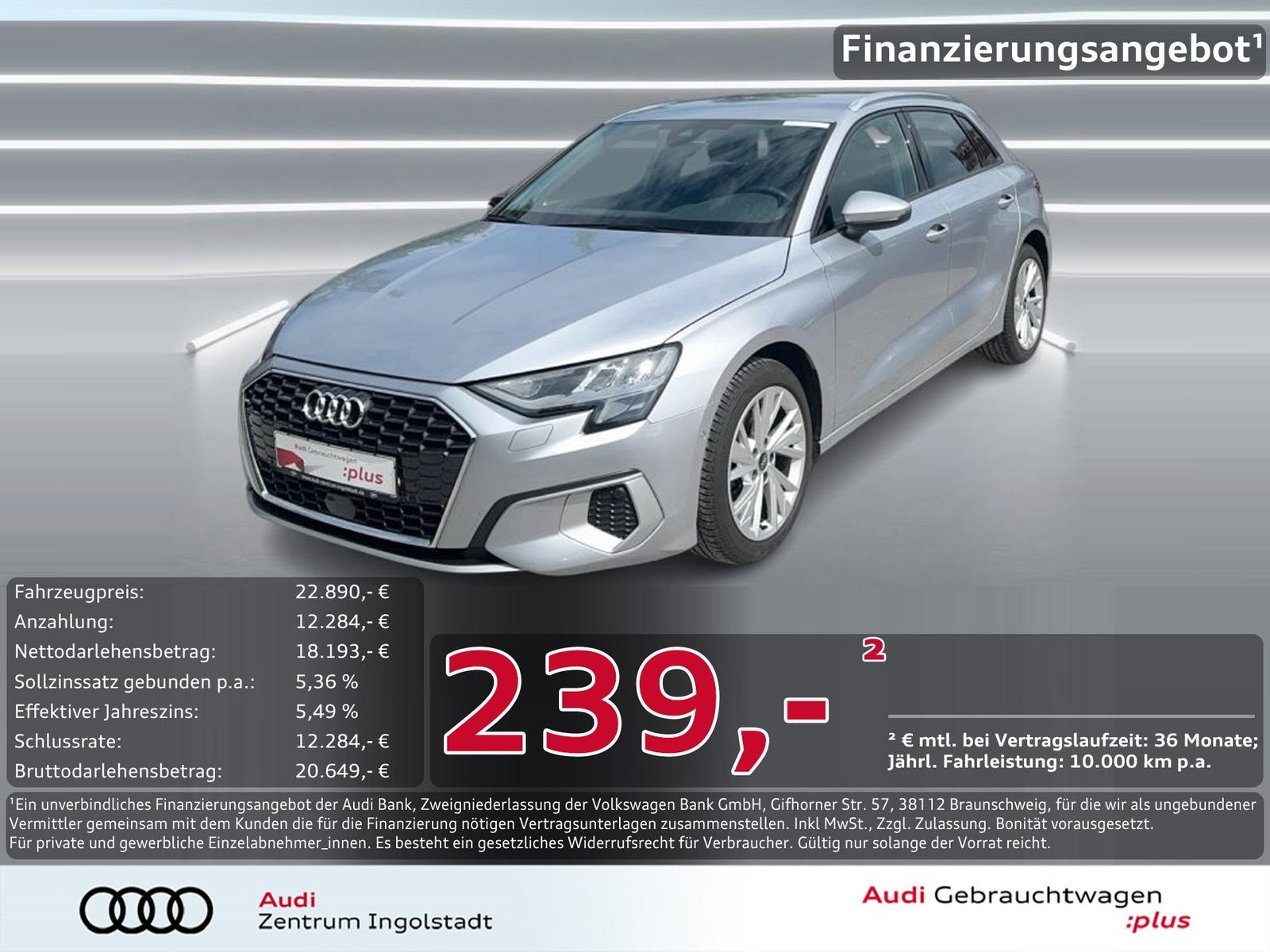 Audi A3 Sportback 35 TDI advanced Kam PDC Navi+ 17"