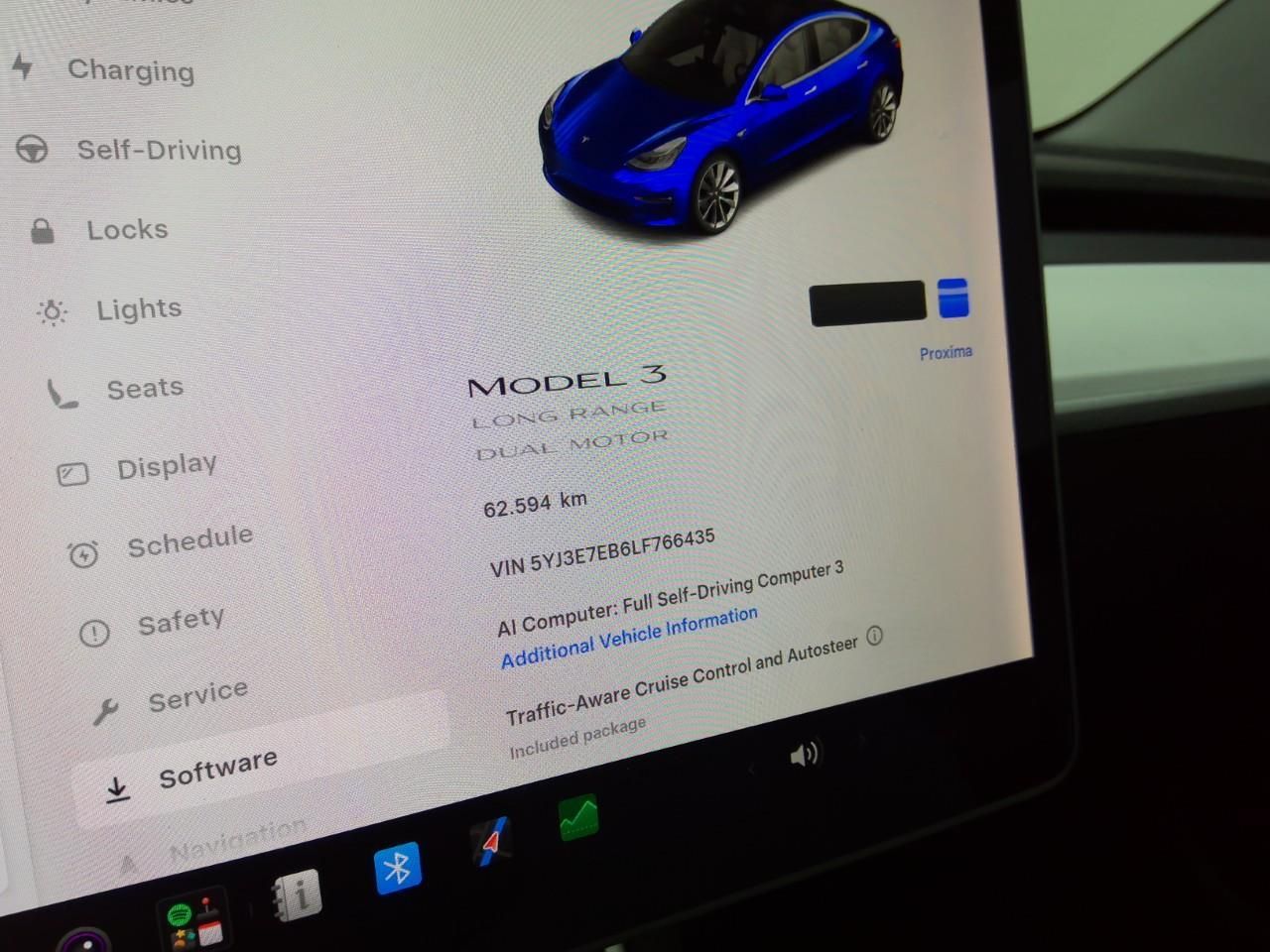 Tesla Model 3 Long-Range AWD 351pk 75 kWh 88.9% SoH [ imagem 3