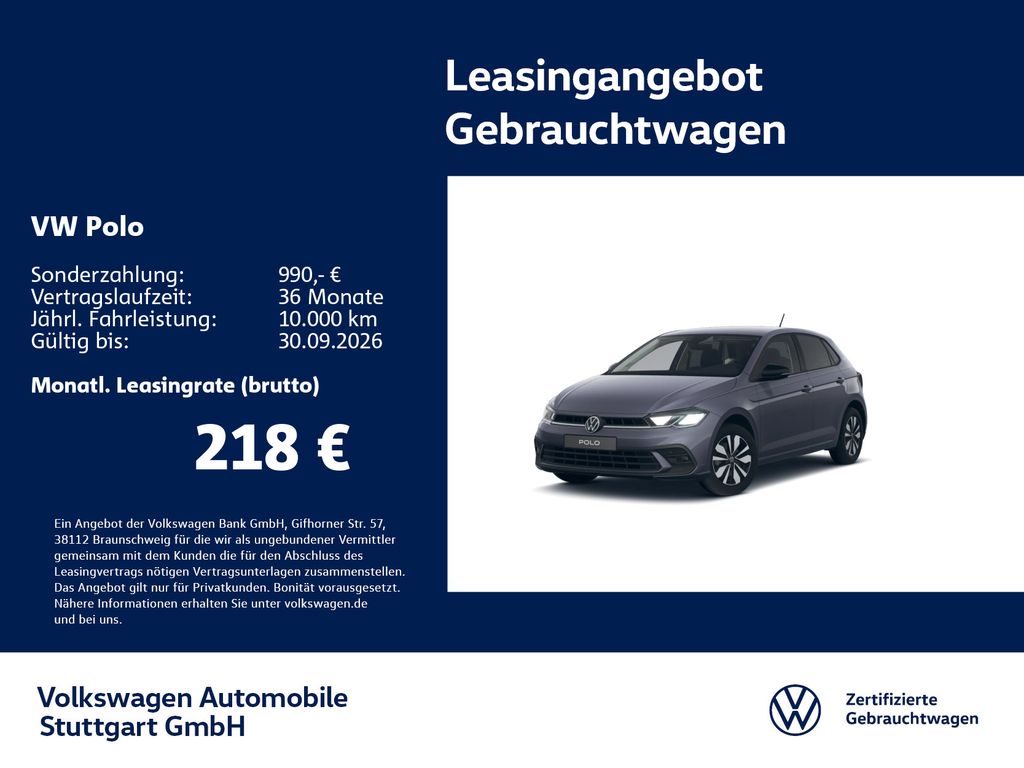 Polo Goal 1.0 TSI DSG Navi AHK Kamera