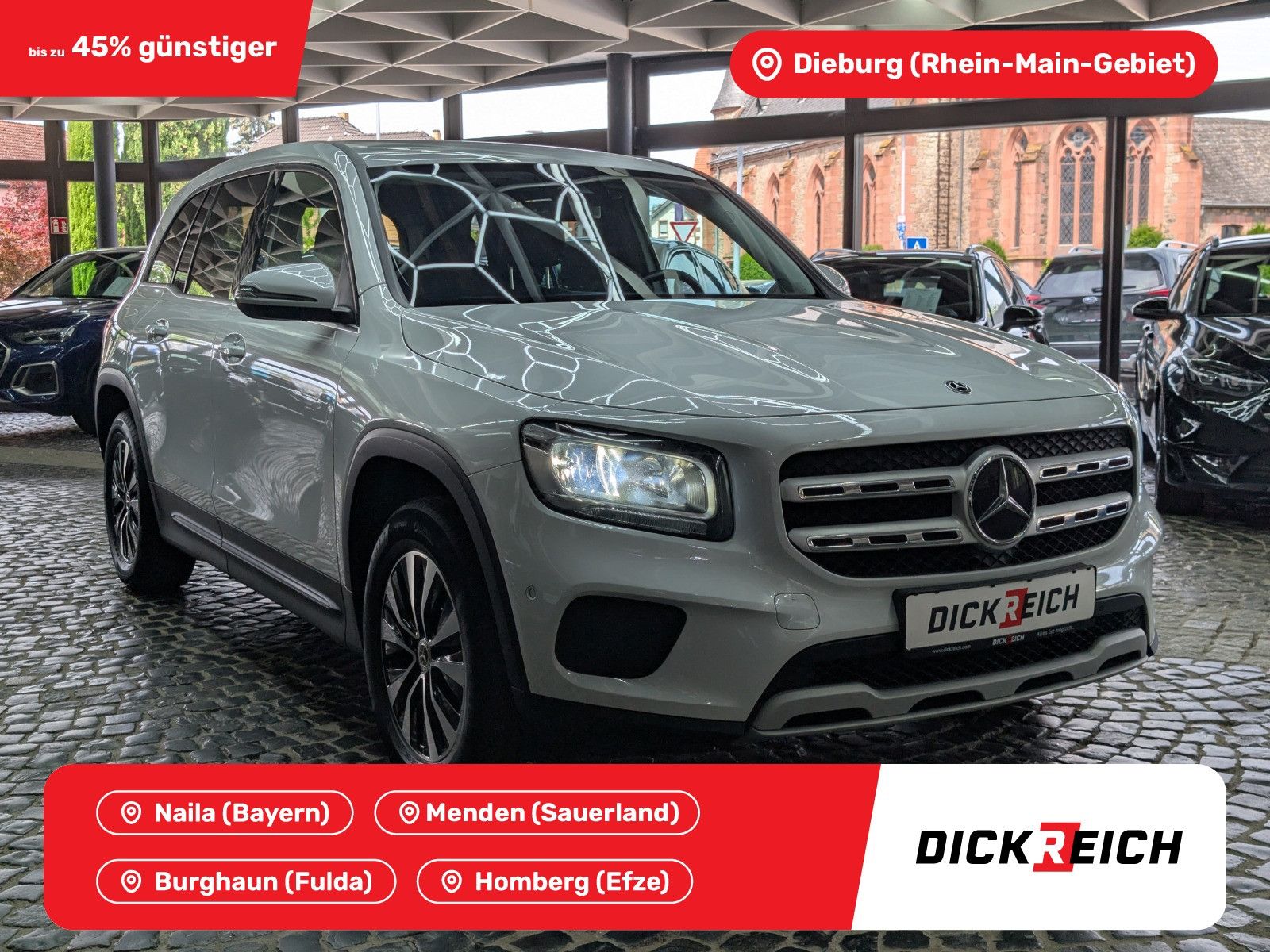 Fahrzeugabbildung Mercedes-Benz GLB 220 d MBUX LEDER APP KAM LED SHZ Scheckheft