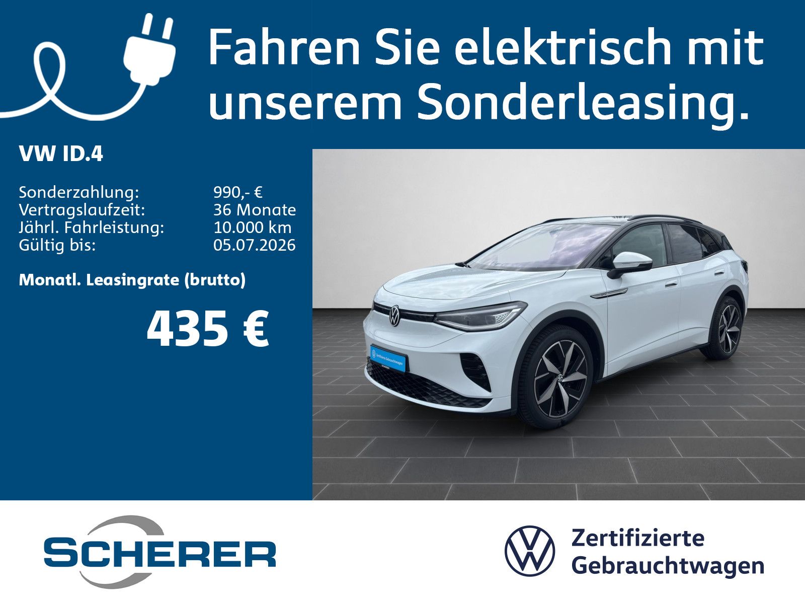 VW ID.4 GTX 77 kWh AHK SHZ PDC NAVI APP-CONNECT
