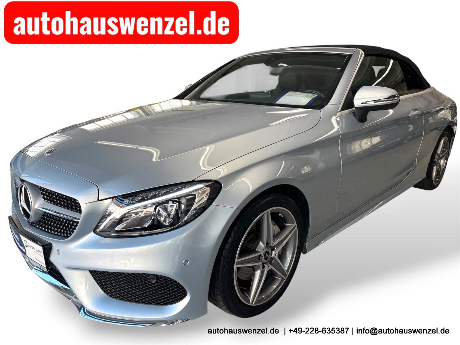 Mercedes-Benz C 180 Cabrio AMG Aut. - nur 45 tkm - BURMESTER Gebrauchtwagen Kaufen | EZ 03/2018 | Preis 26.950 €