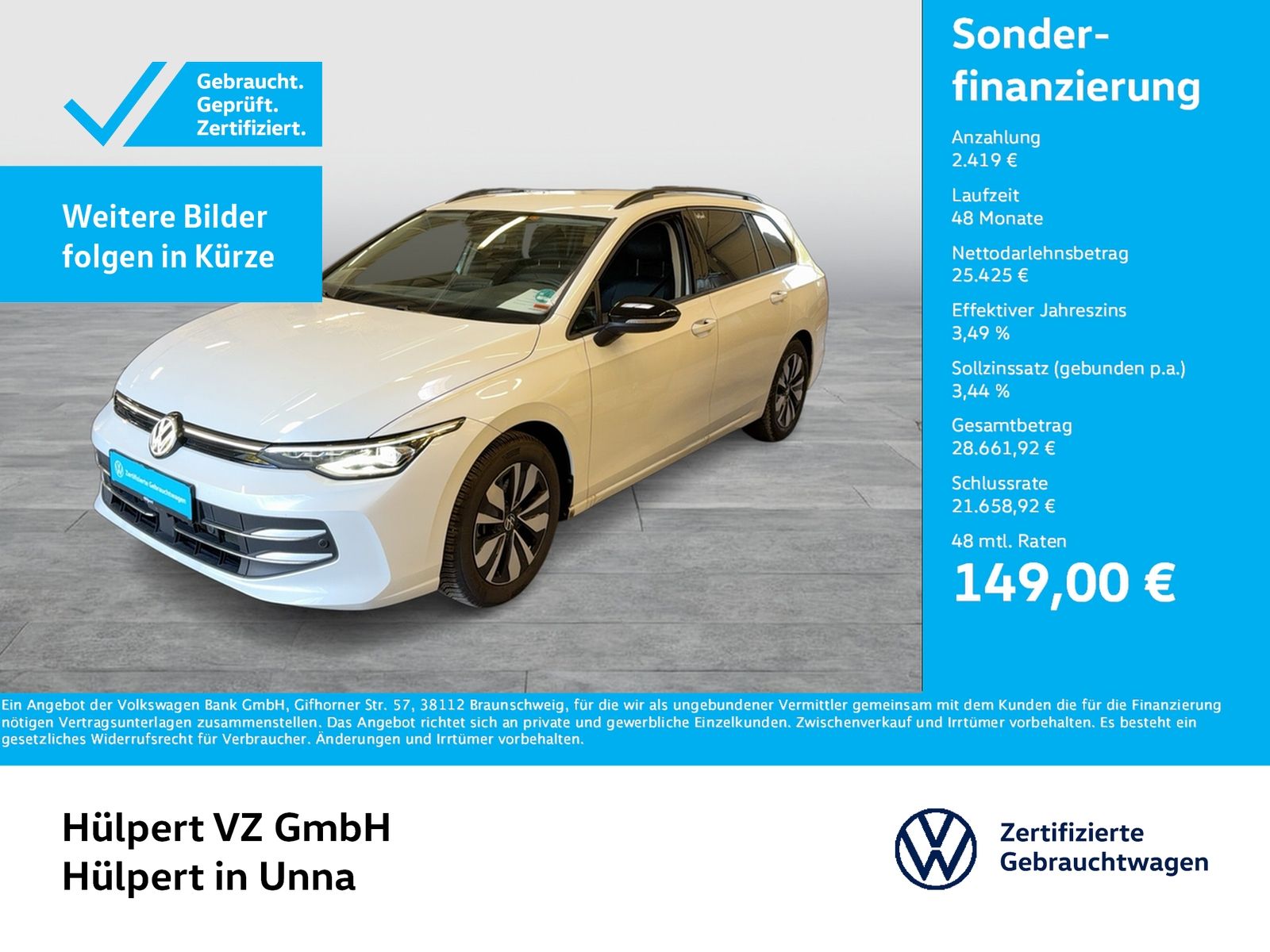 Volkswagen Golf Variant VIII 2.0 GOAL AHK 360°CAM ACC NAVI foto 1