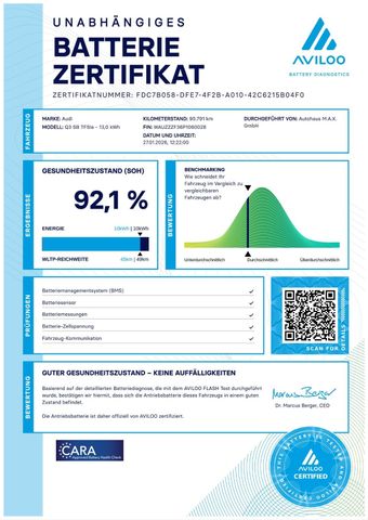 Q3 Sportback 45 TFSI e S LINE +MATRIX+PANO+NAVI+
