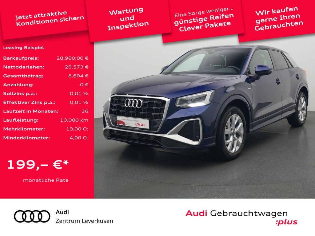 Audi Q2 S line SPORTSITZE AHK APP PDC SHZ LEDER