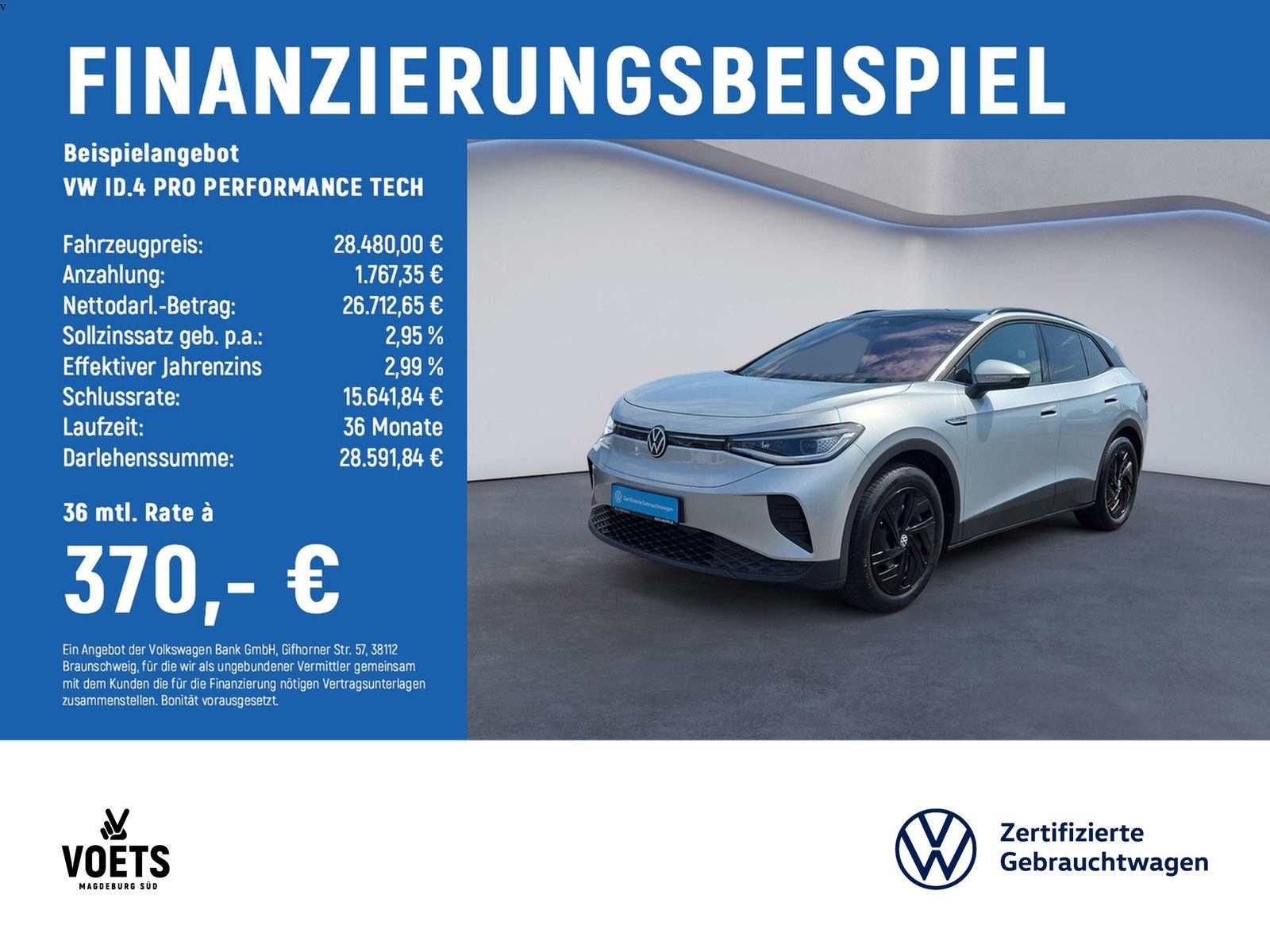 Volkswagen ID.4 PRO PERFORMANCE TECH IQ-LIGHT+PANO+AREA+E&O
