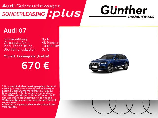 Audi Q7 55 TFSI QUATTRO+7 SITZER+HUD+AHK+WINTERRÄDER+