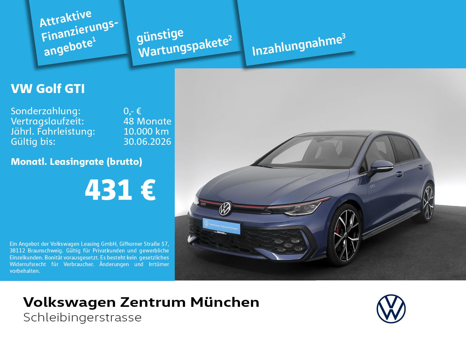 Volkswagen Golf VIII GTI 2.0 TSI AHK IQ.Light Navi Leder Pa