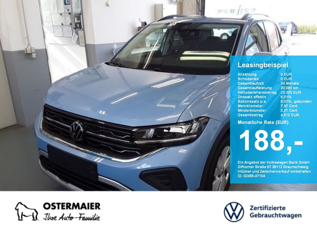 T-Cross LIFE 1.0TSI 116PS NAVI.AHK.KAMERA.LED.SH