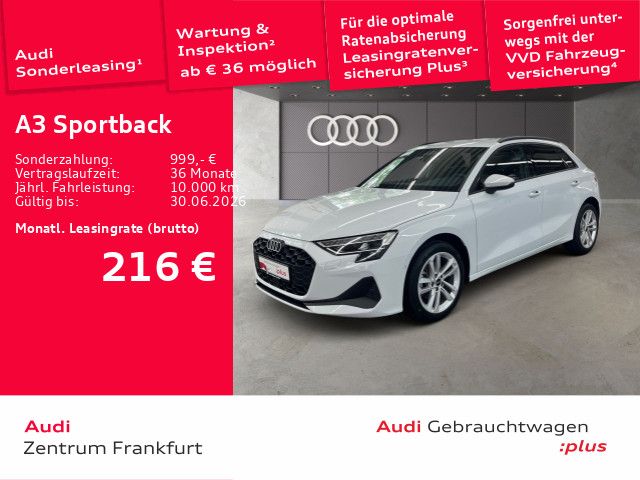 A3 Sportback 30 TDI advanced NAVI+LED+KAMERA+PDC