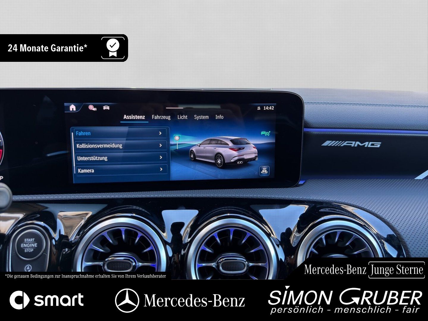 Fahrzeugabbildung Mercedes-Benz CLA 45 S 4M+ SB AMG Perfo Leder Aero Driver HUD