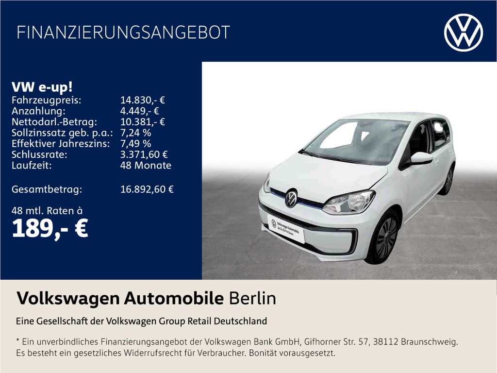 Image of Volkswagen e-up!