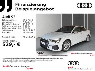 Audi Leasingangebot: Audi S3 Lim. *PANO*MATRIX*HuD*B&O*Opt.-Schwarz+*NAV+*