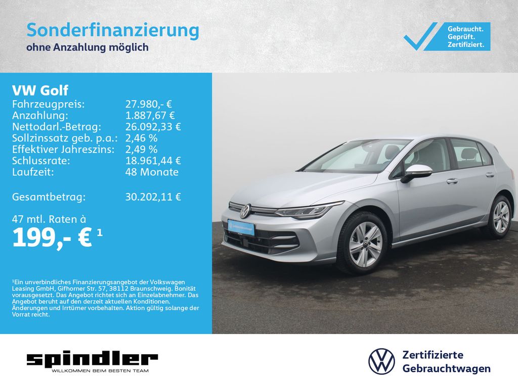 Golf VIII Life 2.0 TDI DSG / CarPlay, Navi, LED