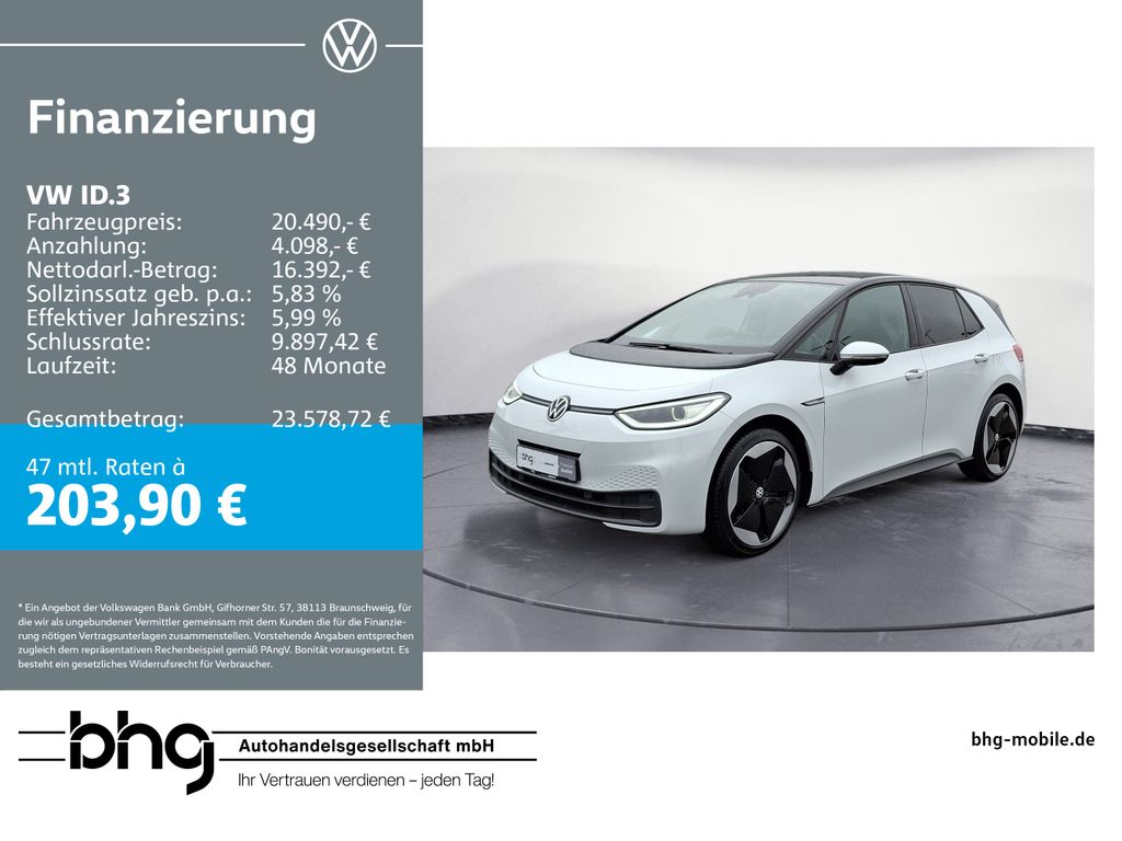 ID.3 Pro Performance Upgrade TopSport Komfort De