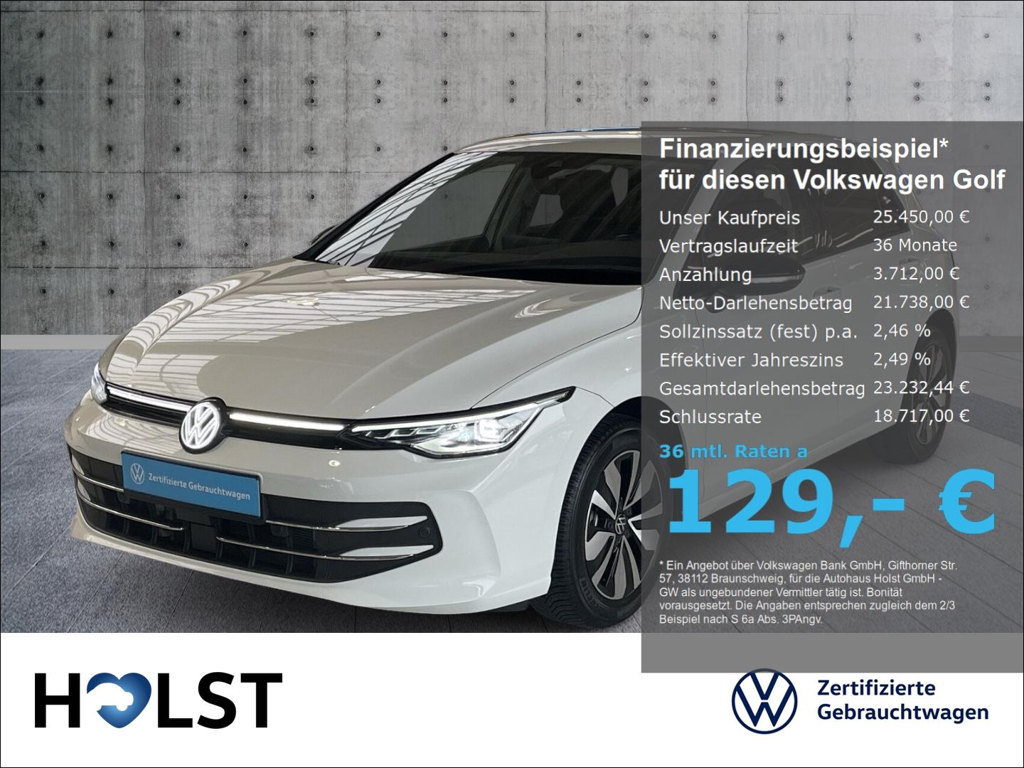 Volkswagen Golf VIII 1.5TSI GOAL GJR AHK LED LightAssist