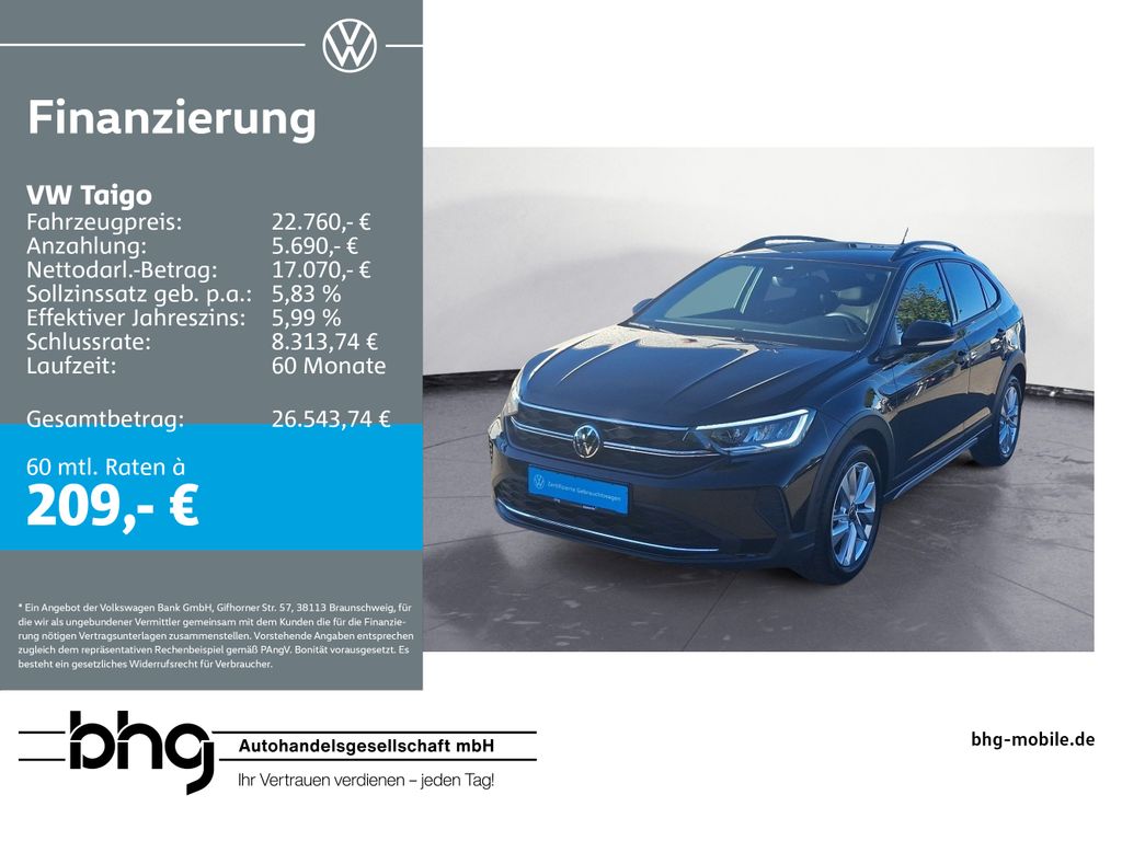 Taigo 1.0 TSI DSG ENERGY ACC Travel-Park-Assist