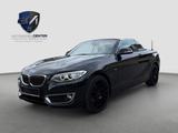 BMW 220i Cabrio"Aut"Leder"Led"Alu"Navi"PDC"61000KM - schwarze BMW 220