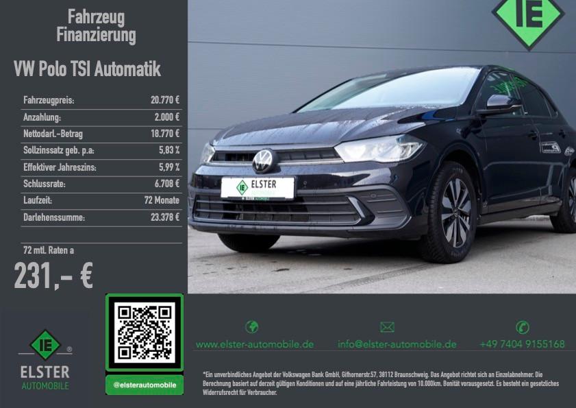 Volkswagen Polo 1.0TSI Move, DSG,Navi,App Co,Kamera,SHZ,LED