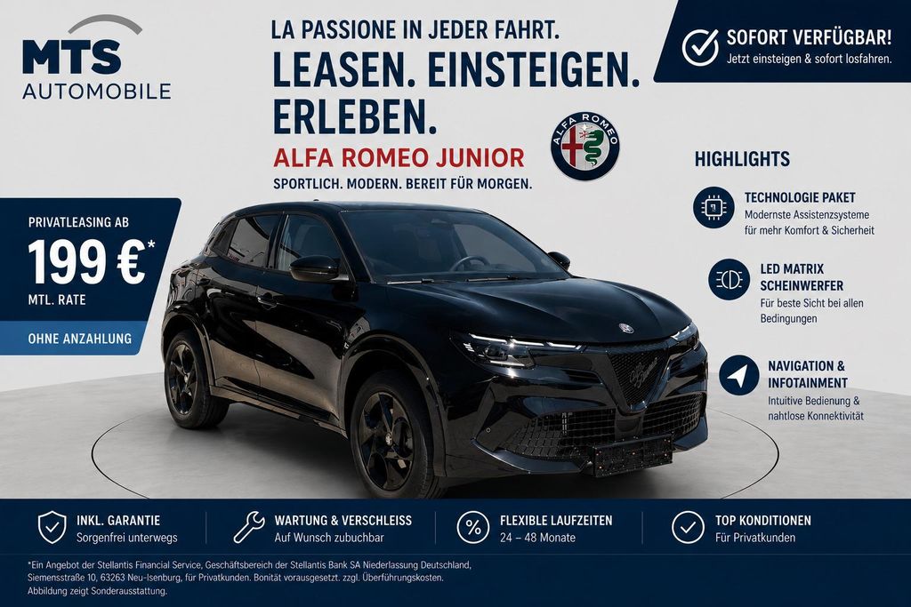 Alfa Romeo Junior Ibrida Ti 145PS *Tech.Paket*SOFORT