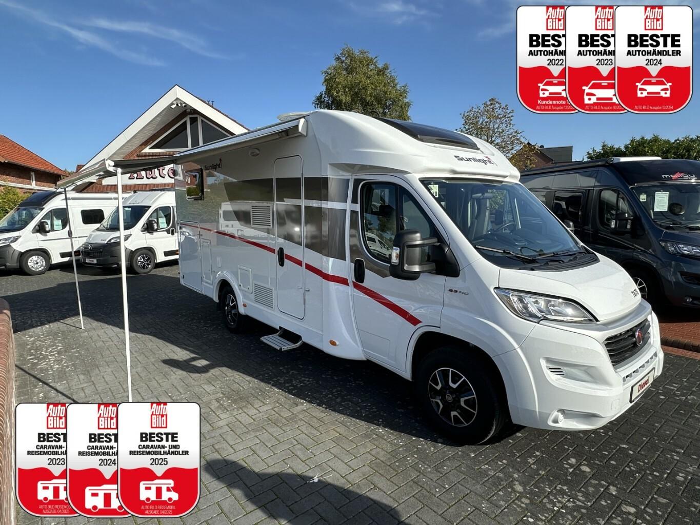 Sunlight T67S TOP WoMo +Einzelbett+Hubbett+SAT/TV+Solar+M
