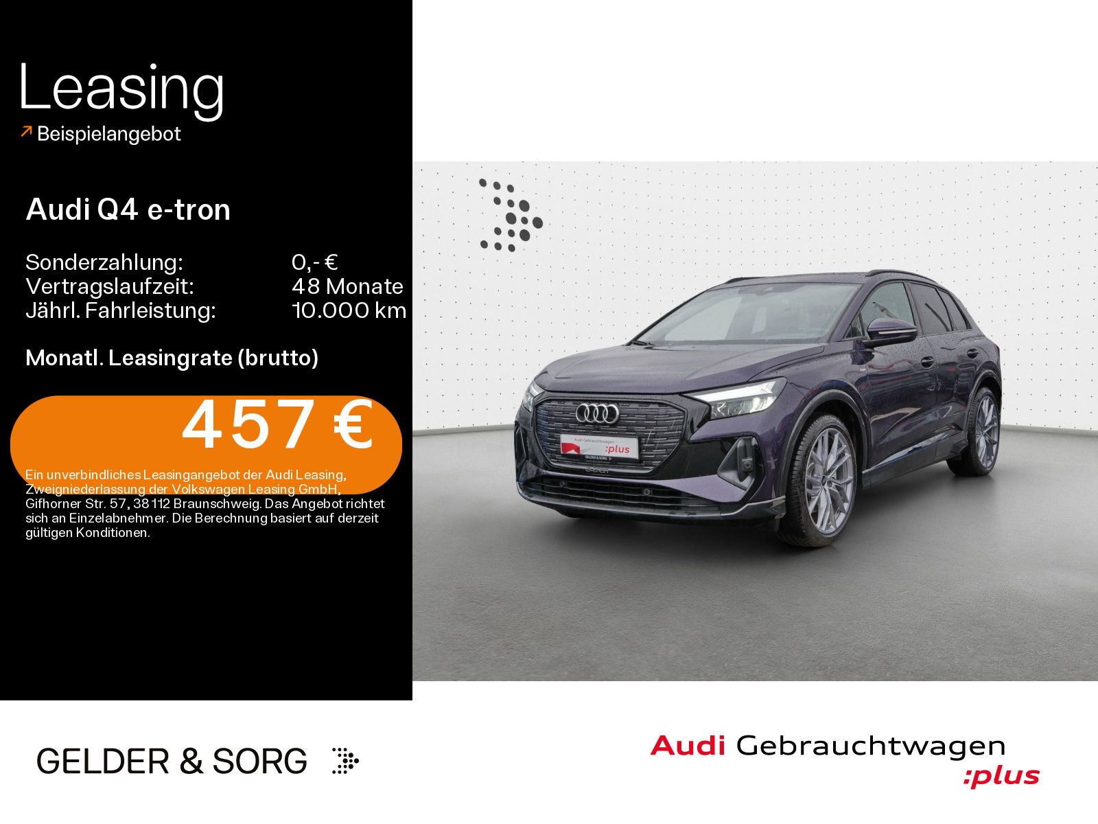 Audi Q4 45 e-tron S-line 0,25%*Pano*HuD*ACC*CarPlay*