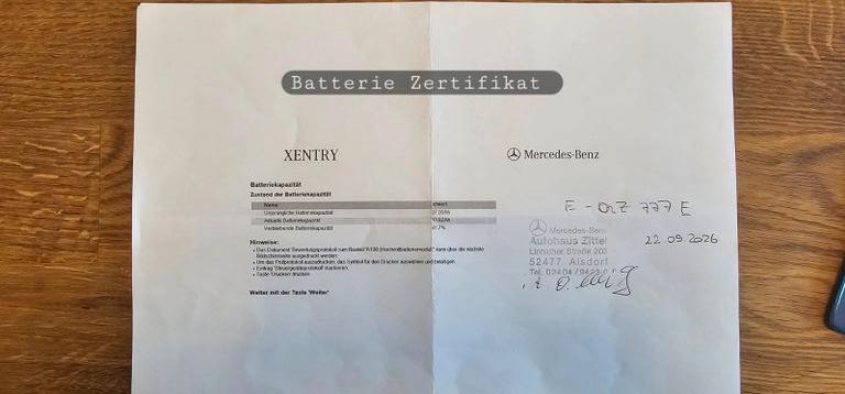 Mercedes-Benz E300 de BATTERIE-ZERTIFIKAT SEHR GUT, MASS.SITZ 