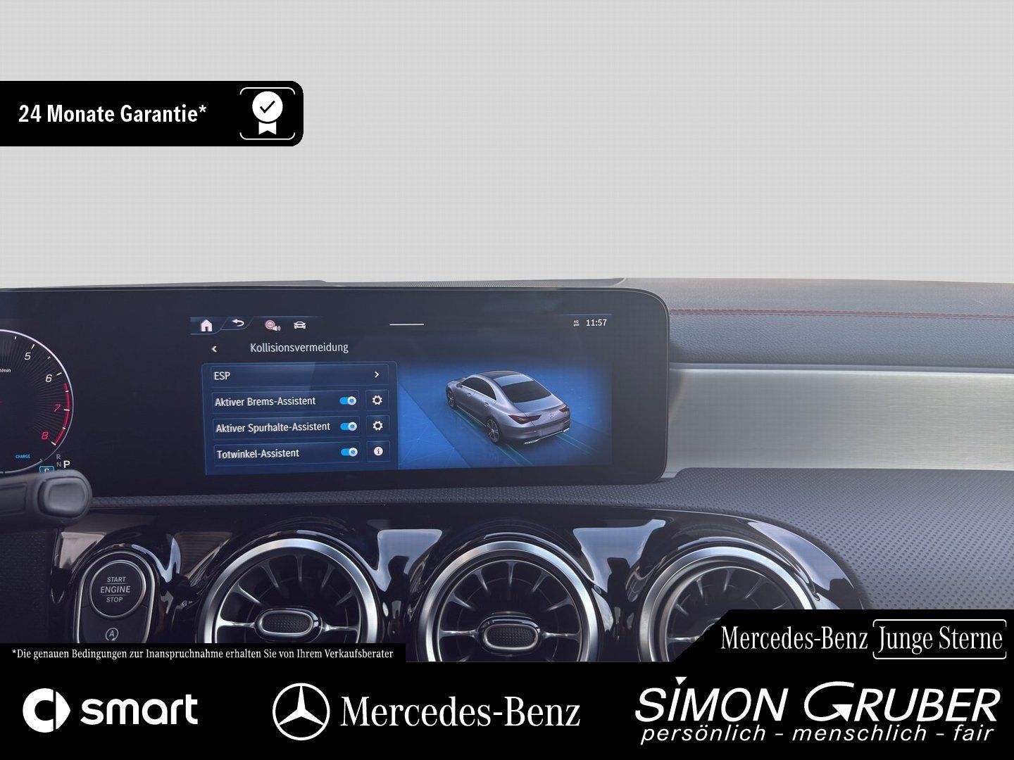 Fahrzeugabbildung Mercedes-Benz CLA 250 4M Coupé AMG Night Ambi Pano 360 Distron