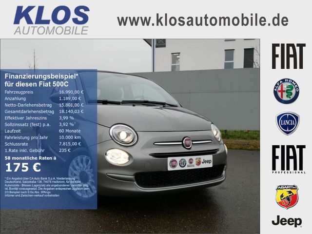 Fiat 500C 1.0 GSE HYBRID 70PS APPLE CARPLAY ALU