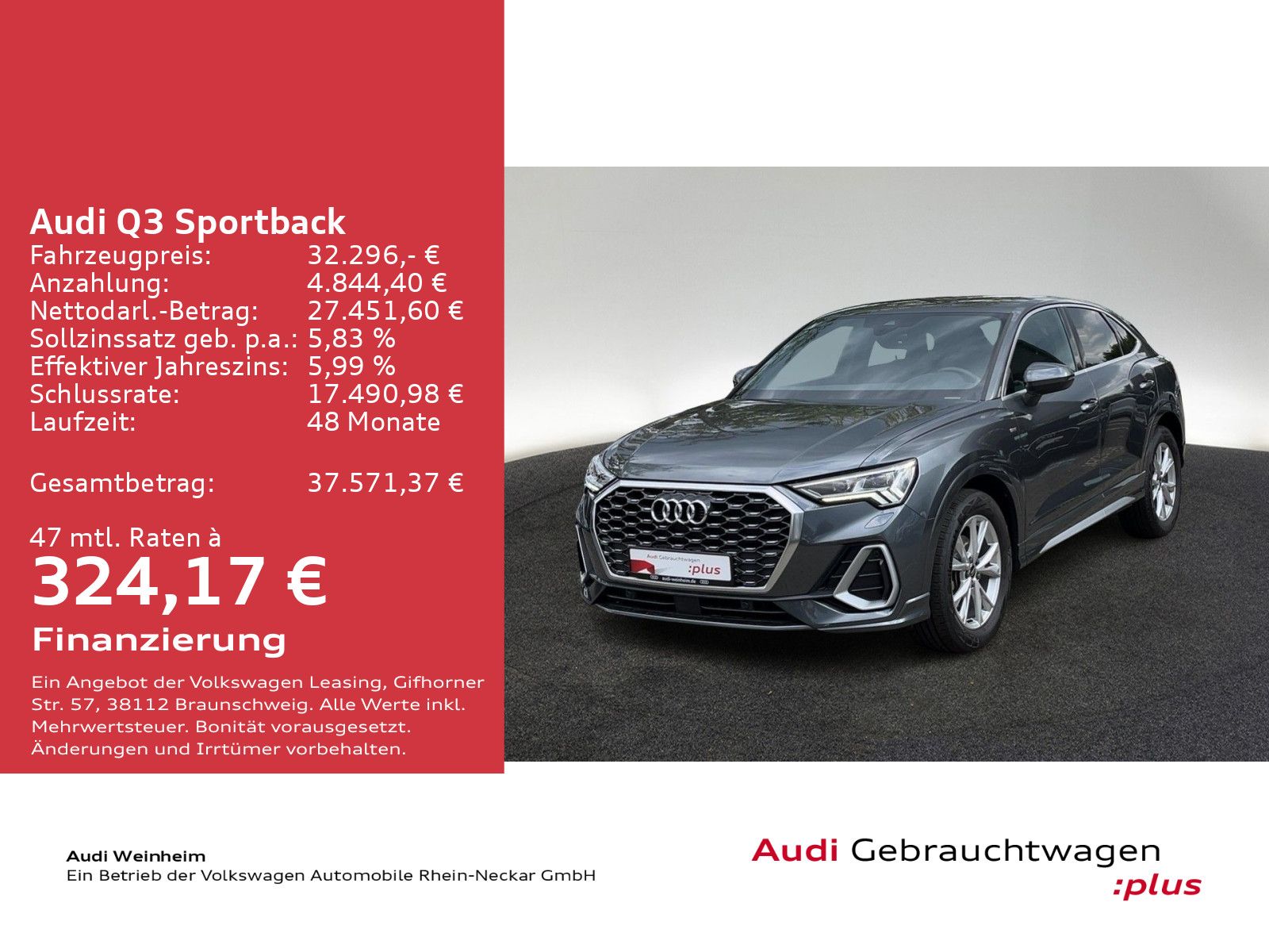 Audi Q3 Sportback 35 TFSI S line Matrix-LED Klima uvm foto 2