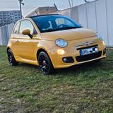 Fiat 500C Lounge Cabrio wenig KM Klima TÜV neu VB - Fiat 500C: Gelb