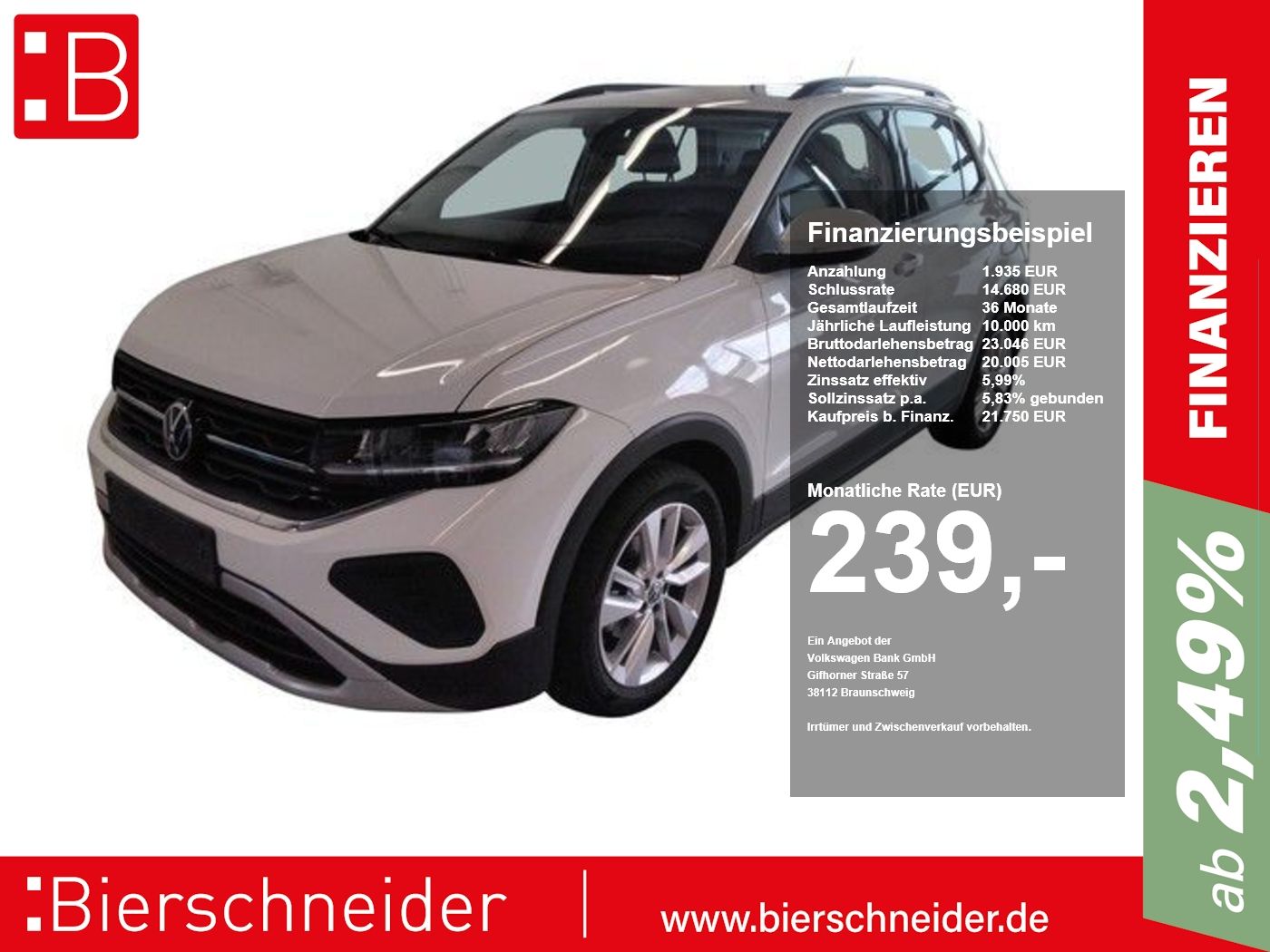 Volkswagen T-Cross 1.0 TSI DSG Life LED RFK SHZ PDC ACC DAB
