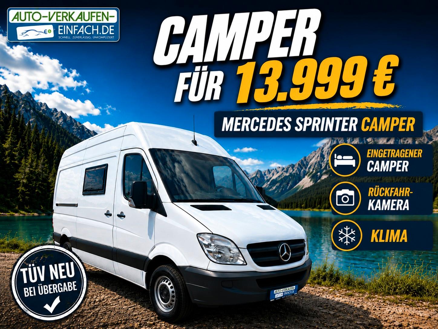 Mercedes-Benz Sprinter 313 CDI, L2H2, Camper-Umbau,RFK,Klima