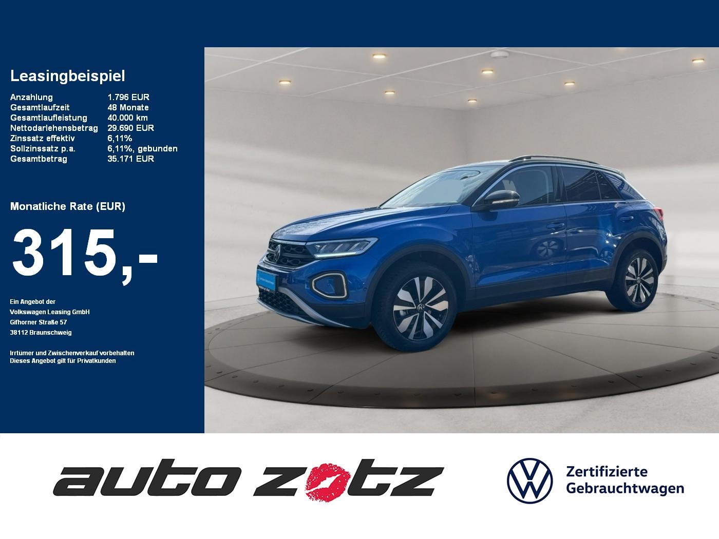 Volkswagen T-ROC Life 1.5 TSI 7- Gang DSG Kam.,PDC,Virtual