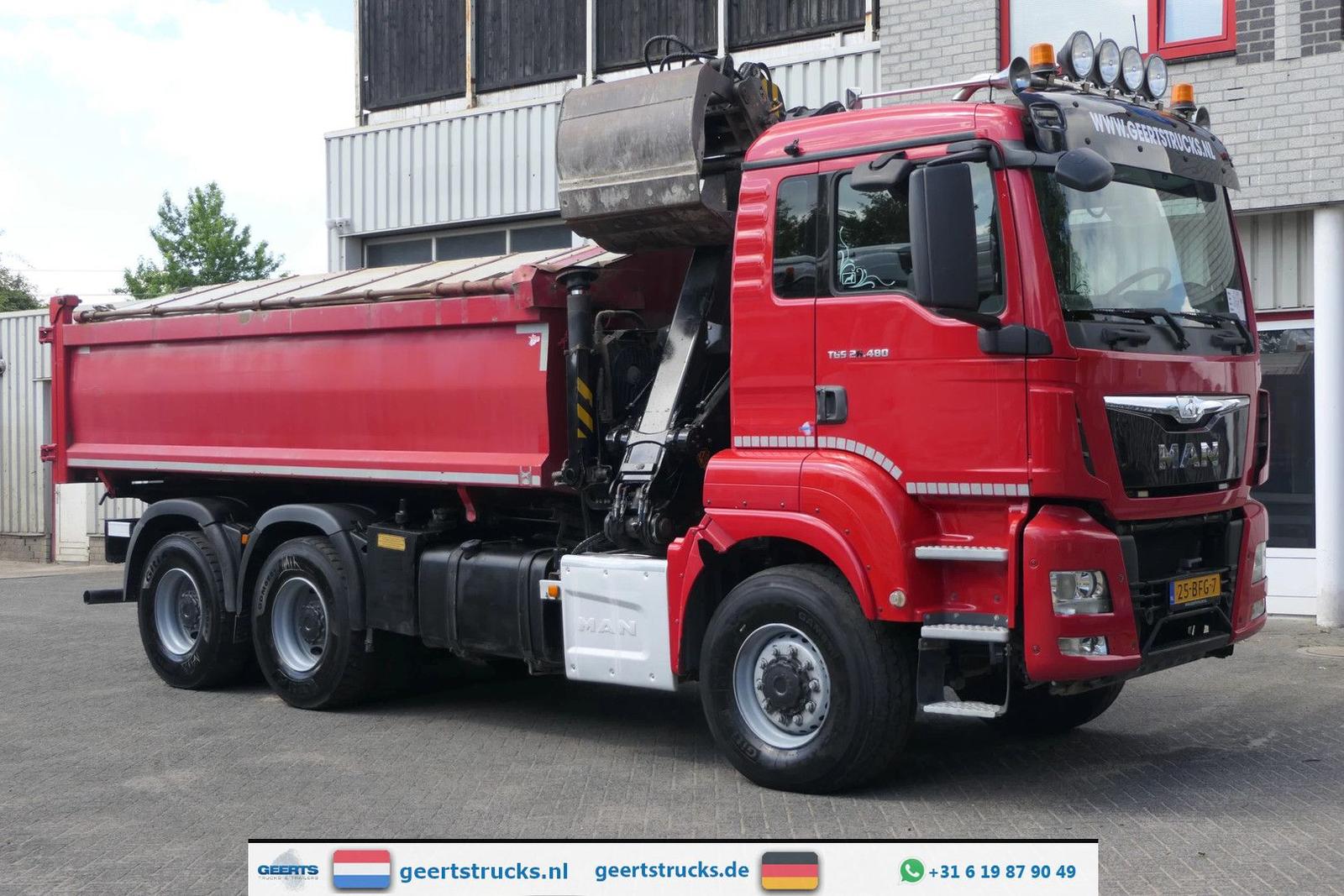 MAN TGS 26.480 | 6X6 | 2 Side Tipper + Hydraulic dus