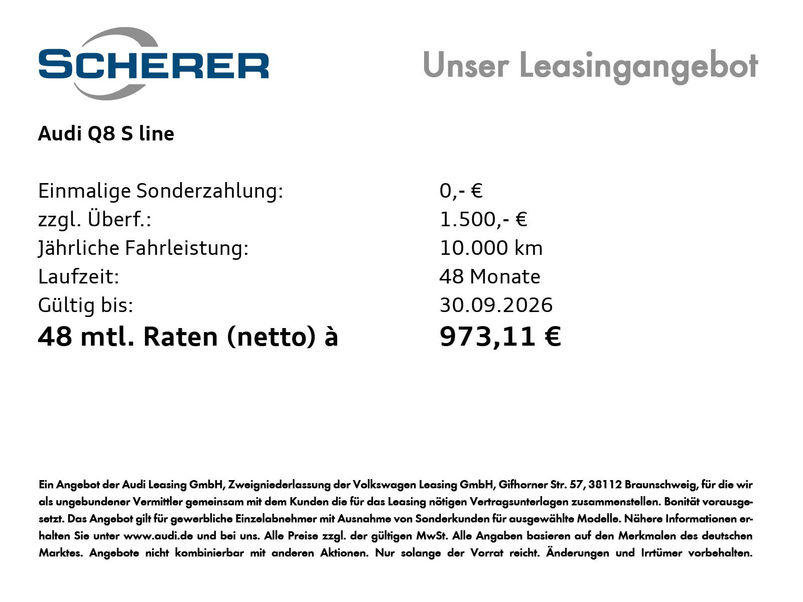 Audi Q8 SUV S line business TFSI e quattro 360 kW tip imagem 3
