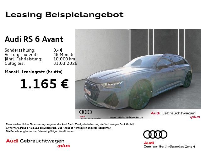 Vorschaubild: AUDI RS6 Avant *PANO*StdHz*HD-MATRIX*HuD*B&O*AHK* (Fahrzeug-Nr. A06539)